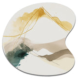 Mustard Yellow Secrets II - Asymmetric Metal Wall Art