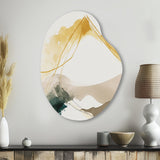 Mustard Yellow Secrets II - Asymmetric Metal Wall Art