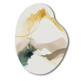 Mustard Yellow Secrets II - Asymmetric Metal Wall Art