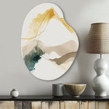 Mustard Yellow Secrets II - Asymmetric Metal Wall Art