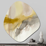 Mustard Yellow Secrets V - Asymmetric Metal Wall Art