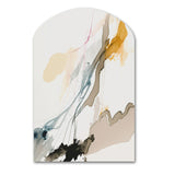 Mustard Yellow Secrets VII - Asymmetric Metal Wall Art