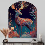 Majestic Buck In The woods II - Asymmetric Metal Wall Art