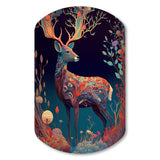 Majestic Buck In The woods II - Asymmetric Metal Wall Art