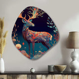 Majestic Buck In The woods II - Asymmetric Metal Wall Art