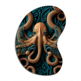 Majestic Otherworldly Octopus - Asymmetric Metal Wall Art