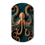 Majestic Otherworldly Octopus - Asymmetric Metal Wall Art