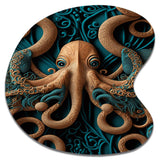 Majestic Otherworldly Octopus - Asymmetric Metal Wall Art