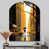 New York Sunshine After The Rain I - Asymmetric Metal Wall Art