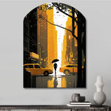 New York Sunshine After The Rain I - Asymmetric Metal Wall Art