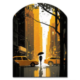 New York Sunshine After The Rain I - Asymmetric Metal Wall Art