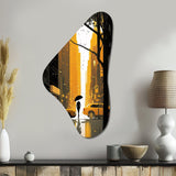 New York Sunshine After The Rain I - Asymmetric Metal Wall Art