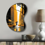 New York Sunshine After The Rain I - Asymmetric Metal Wall Art