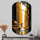 New York Sunshine After The Rain I - Asymmetric Metal Wall Art