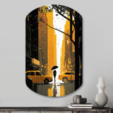 New York Sunshine After The Rain I - Asymmetric Metal Wall Art