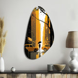 New York Sunshine After The Rain I - Asymmetric Metal Wall Art