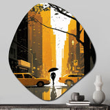 New York Sunshine After The Rain I - Asymmetric Metal Wall Art