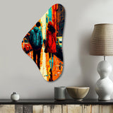 New York Love I - Asymmetric Metal Wall Art