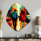 New York Love I - Asymmetric Metal Wall Art