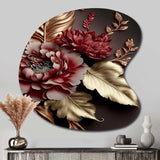 Vintage Glam Rose II - Asymmetric Metal Wall Art