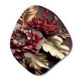 Vintage Glam Rose II - Asymmetric Metal Wall Art