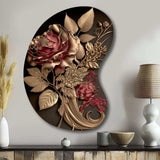 Gilded Rose Vintage Glam I - Asymmetric Metal Wall Art