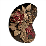 Gilded Rose Vintage Glam I - Asymmetric Metal Wall Art