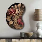 Gilded Rose Vintage Glam I - Asymmetric Metal Wall Art