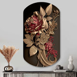 Gilded Rose Vintage Glam I - Asymmetric Metal Wall Art