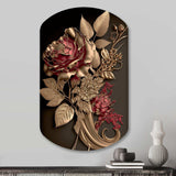 Gilded Rose Vintage Glam I - Asymmetric Metal Wall Art