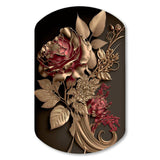 Gilded Rose Vintage Glam I - Asymmetric Metal Wall Art