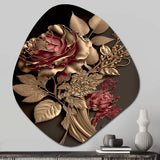 Gilded Rose Vintage Glam I - Asymmetric Metal Wall Art