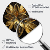 Glamourous Lily On Black I - Asymmetric Metal Wall Art