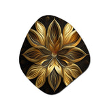 Glamourous Lily On Black I - Asymmetric Metal Wall Art