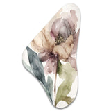 Pink Watercolour Peony Blossoming II - Asymmetric Metal Wall Art