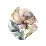 Pink Watercolour Peony Blossoming II - Asymmetric Metal Wall Art