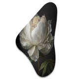 Blooming White Peony VI - Asymmetric Metal Wall Art