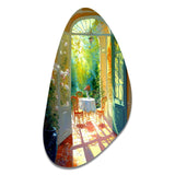 Sunlight Bliss At The Cottage I - Asymmetric Metal Wall Art