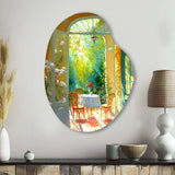 Sunlight Bliss At The Cottage I - Asymmetric Metal Wall Art