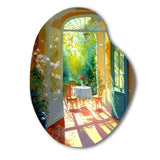 Sunlight Bliss At The Cottage I - Asymmetric Metal Wall Art