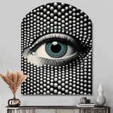 Monochrome Eye II - Asymmetric Metal Wall Art