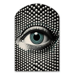 Monochrome Eye II - Asymmetric Metal Wall Art