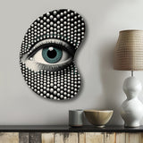 Monochrome Eye II - Asymmetric Metal Wall Art