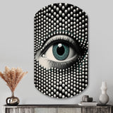 Monochrome Eye II - Asymmetric Metal Wall Art