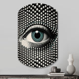 Monochrome Eye II - Asymmetric Metal Wall Art