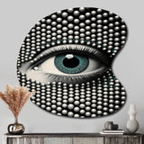 Monochrome Eye II - Asymmetric Metal Wall Art