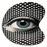 Monochrome Eye II - Asymmetric Metal Wall Art