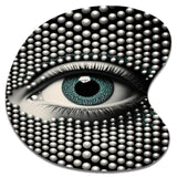 Monochrome Eye II - Asymmetric Metal Wall Art