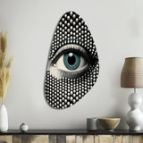 Monochrome Eye II - Asymmetric Metal Wall Art