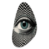 Monochrome Eye II - Asymmetric Metal Wall Art